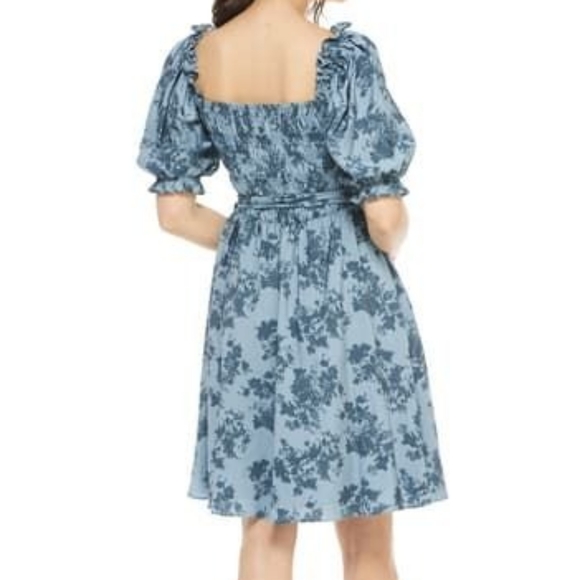 Gal meets Glam bluefox retro smocked floral dress - Picture 11 of 11